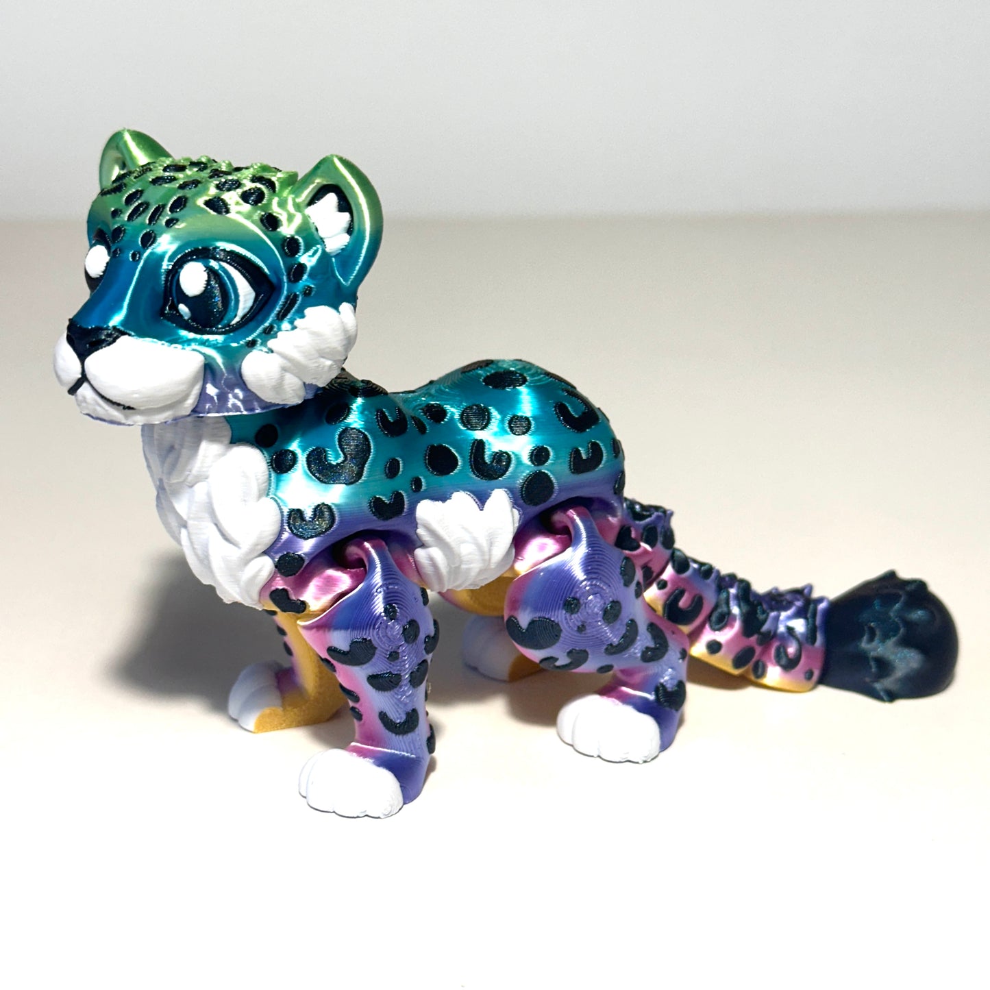 Flexi Snow Leopard - 3D Printed Articulating FIgure