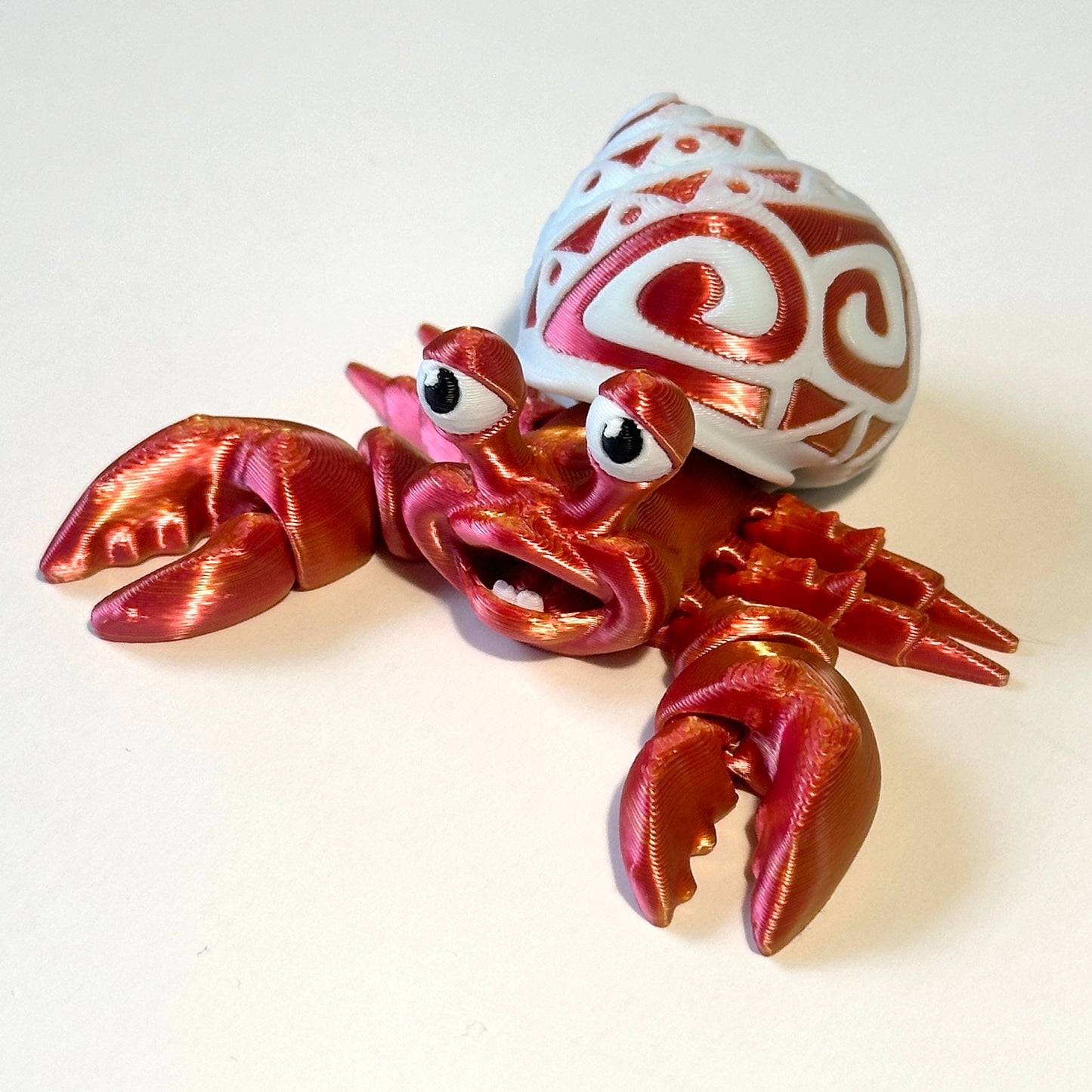 Tattooed Hermit Crab - 3D Printed Articulating Figure