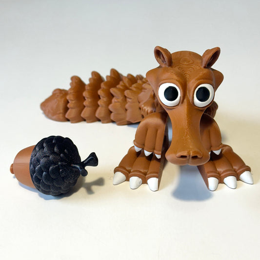 Flexi Sabretooth Squirrel - 3D Printed Articulating Figure