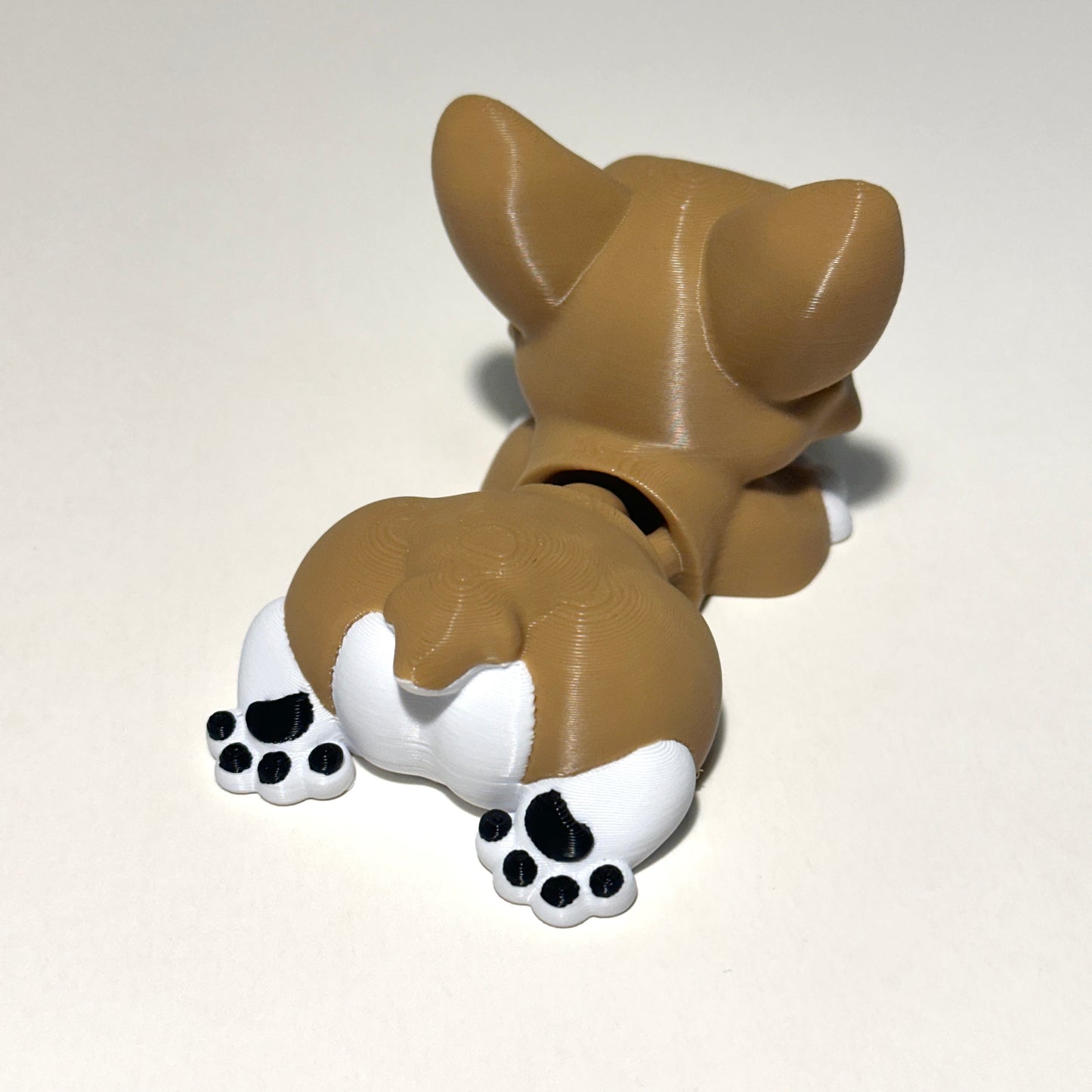 Paws Out Corgi - 3D Printed Articulating Figure