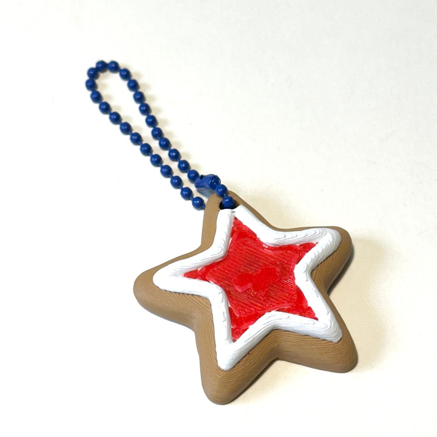 Star Cookie Keychain - 3D Printed Articulating Figure