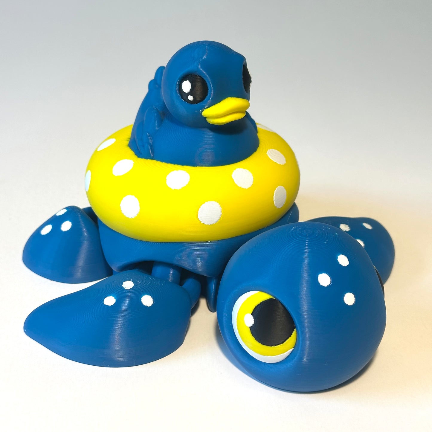 Floaty Duck Turtle - 3D Printed Articulating Figure