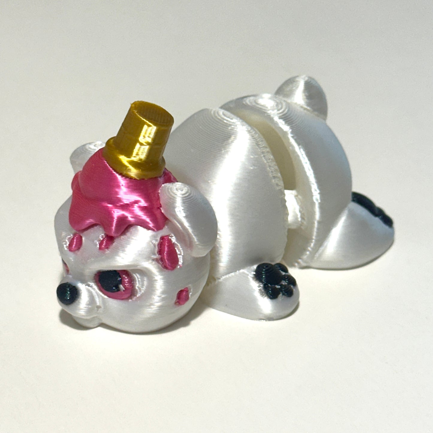 Snowball the Grumpy Polar Bear - 3D Printed Articulating Figure