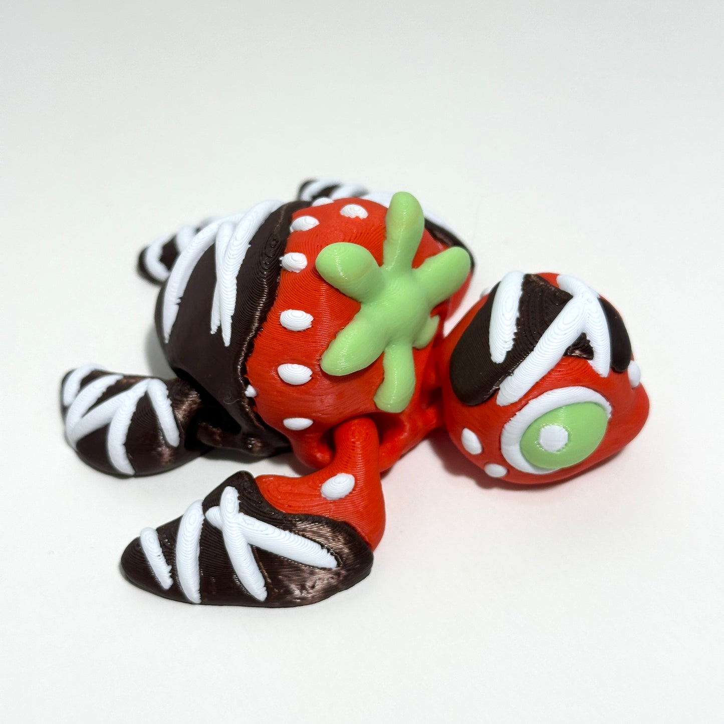 Chocolate Strawberry Turtle - 3D Printed Articulating Figure