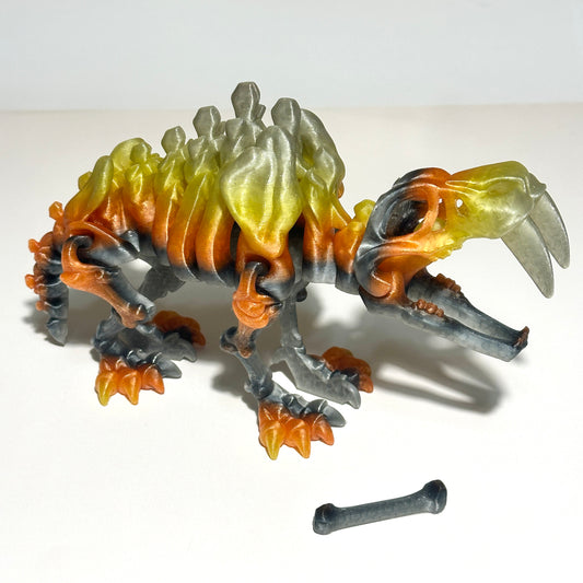 Giant Flexi Skeleton Saber Tooth Tiger - 3D Printed Articulating Figure