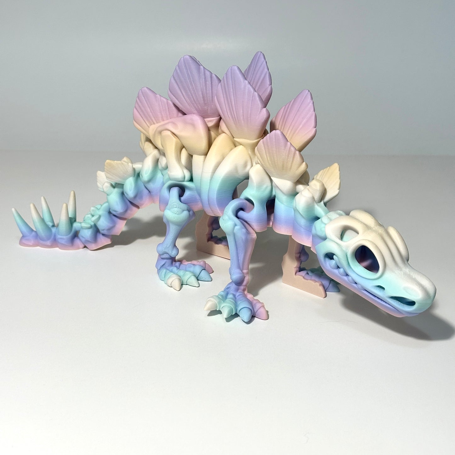 Giant Flexi Skeleton Stegosaurus - 3D Printed Articulating Figurines