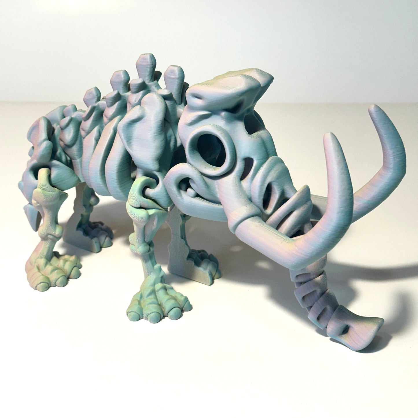 Giant Flexi Skeleton Mammoth - 3D Printed Articulating Figure