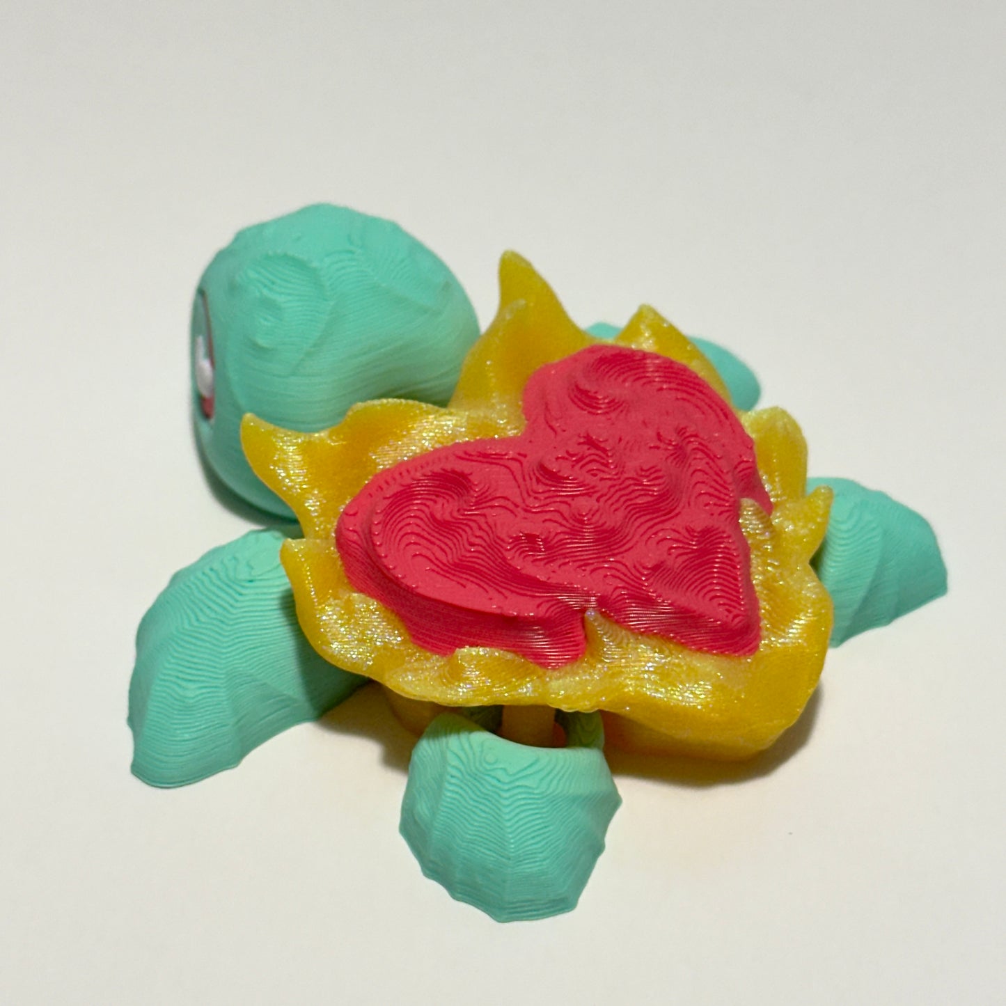 Heart Turtle - 3D Printed Articulating Figure