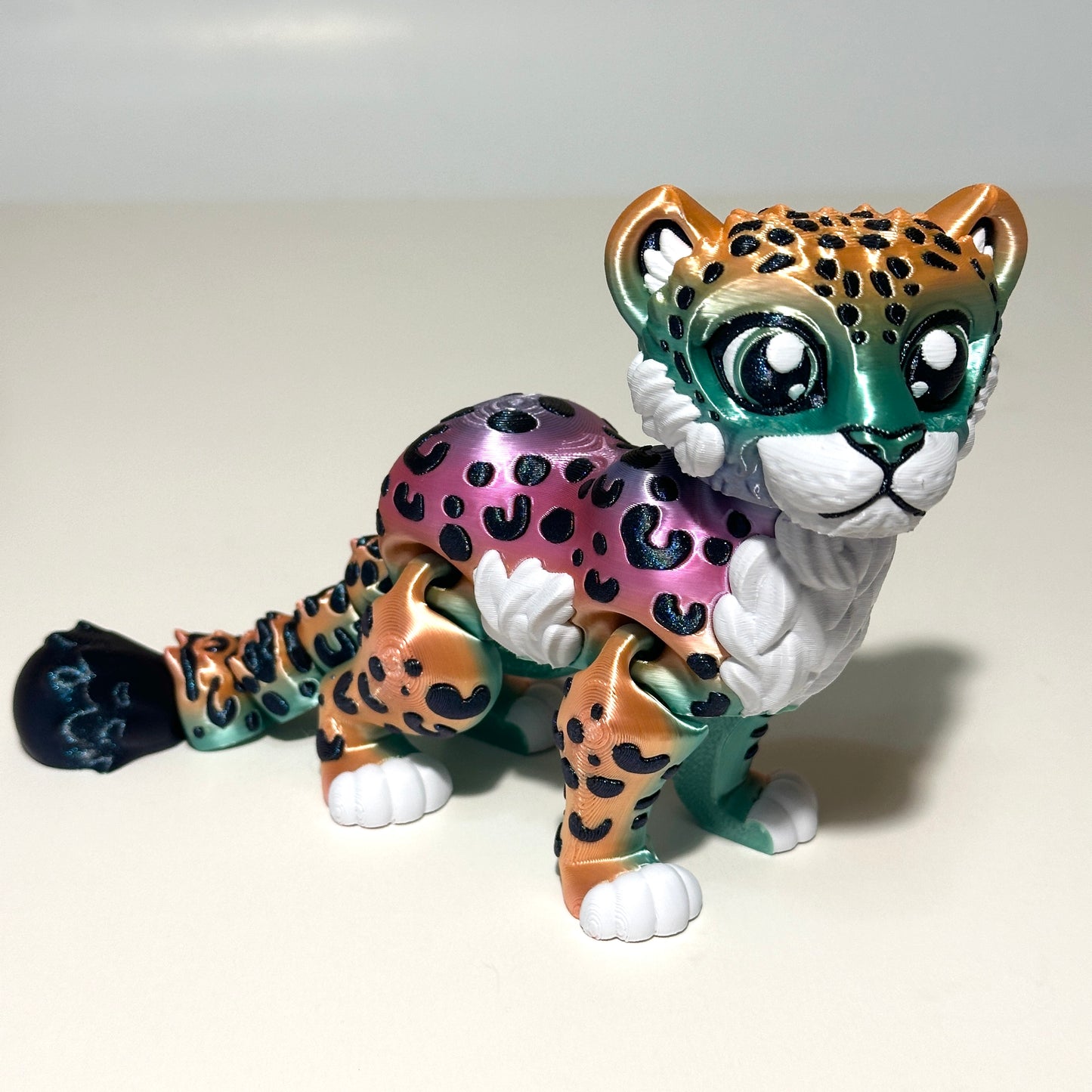 Flexi Snow Leopard - 3D Printed Articulating FIgure