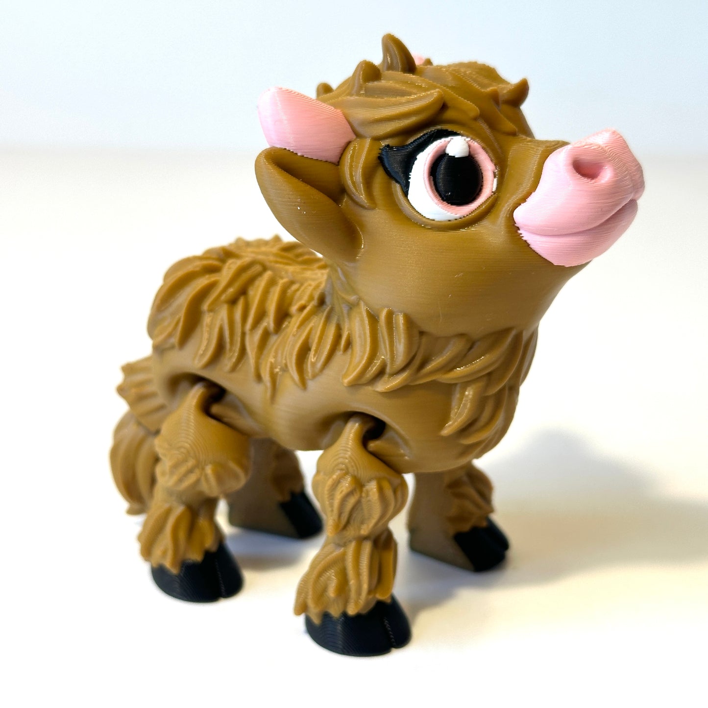 Flexi Highland Cow - 3D Printed Articulating Figure