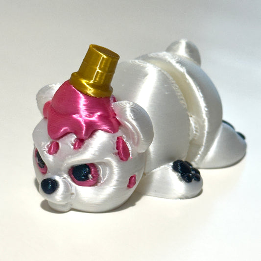 Snowball the Grumpy Polar Bear - 3D Printed Articulating Figure