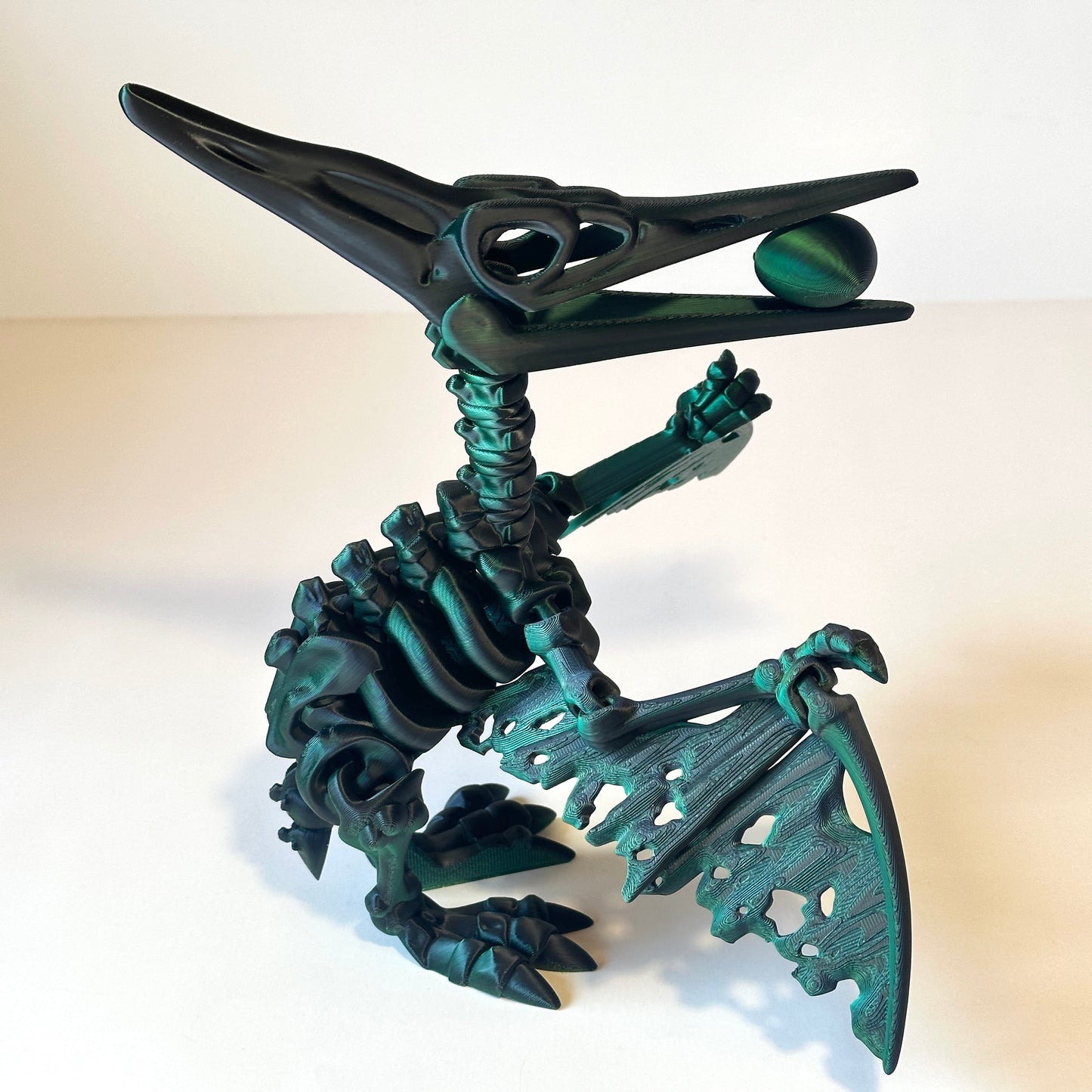 Giant Skeleton Pteranodon - 3D Printed Articulating Figure