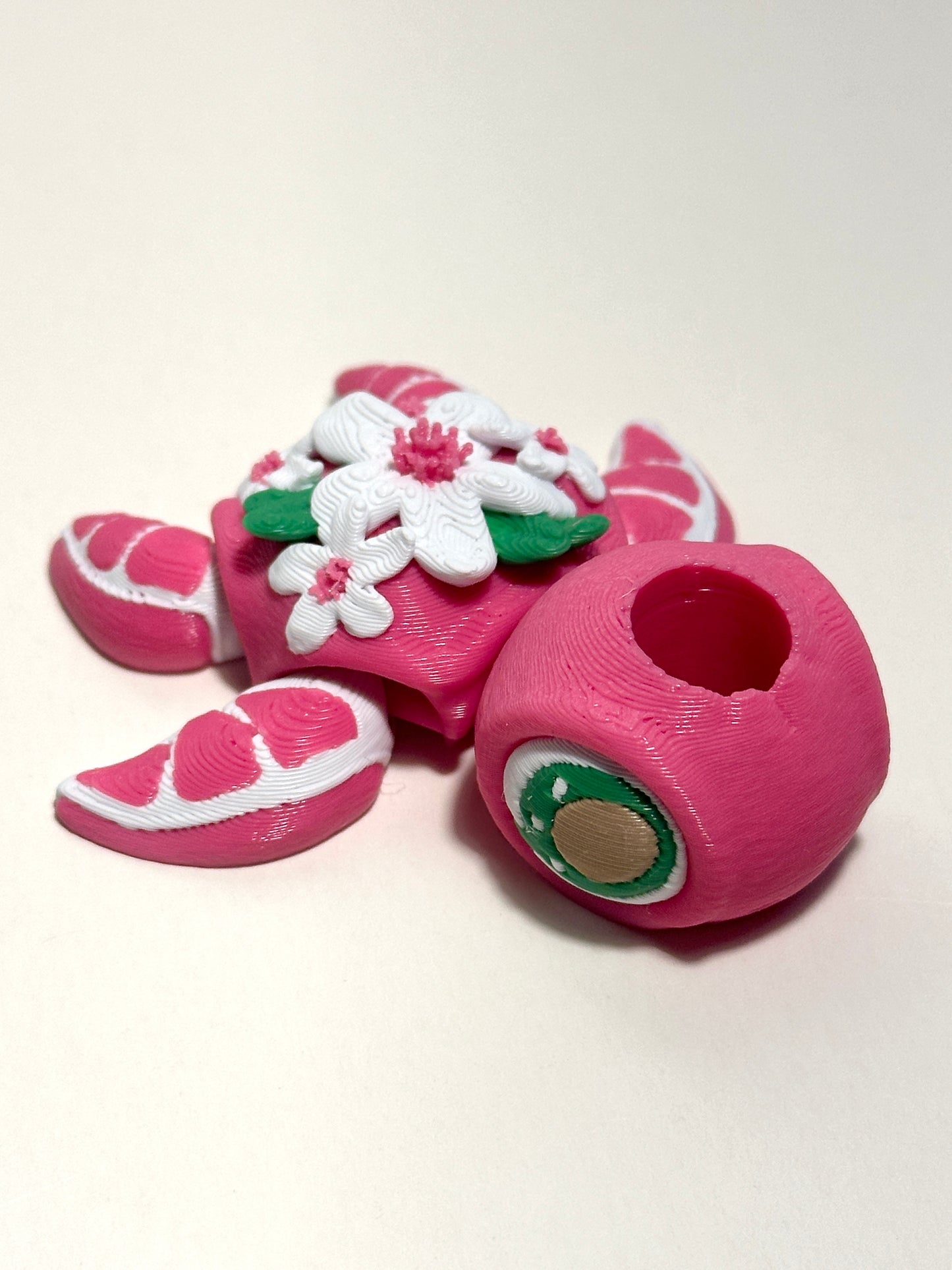 Fruit Blossom Turtle - 3D Printed Articulating Figure