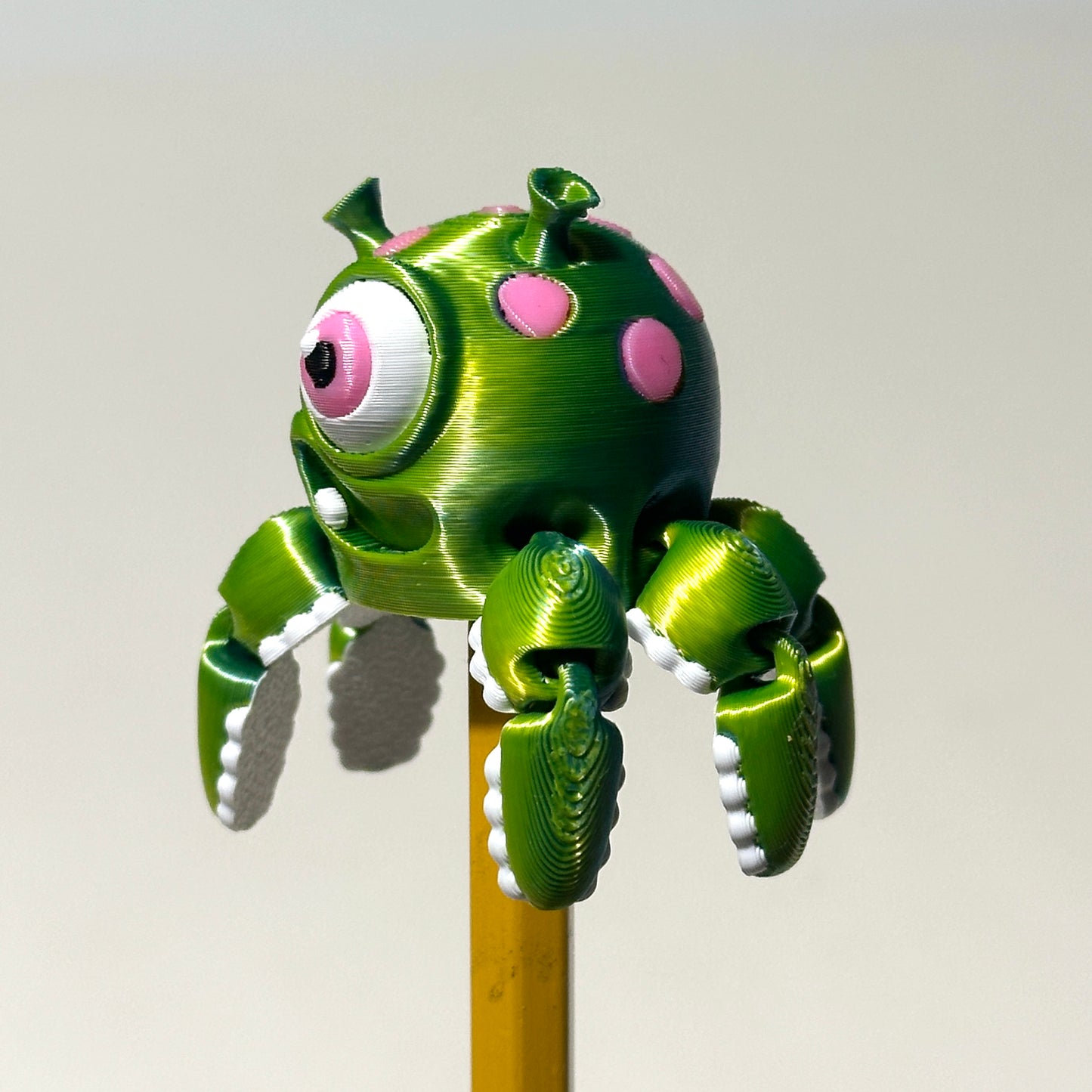 Alien Pencil Spinner "Bob" - 3D Printed Articulating Figure