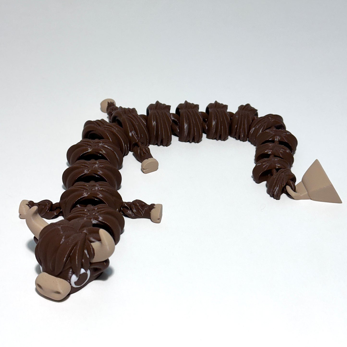 Highland Cow Dragon - 3D Printed Articulating Figure