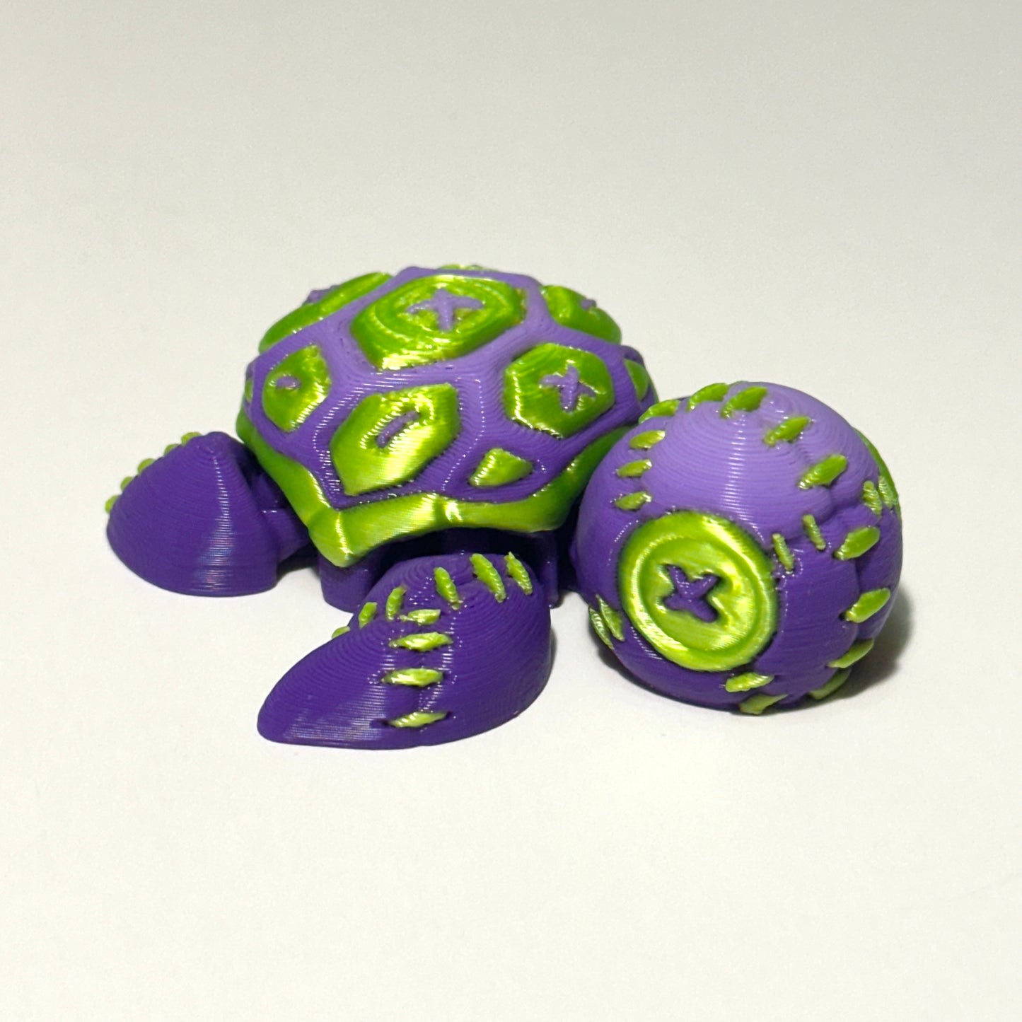 Stitch Turtle - 3D Printed Articulating Figure