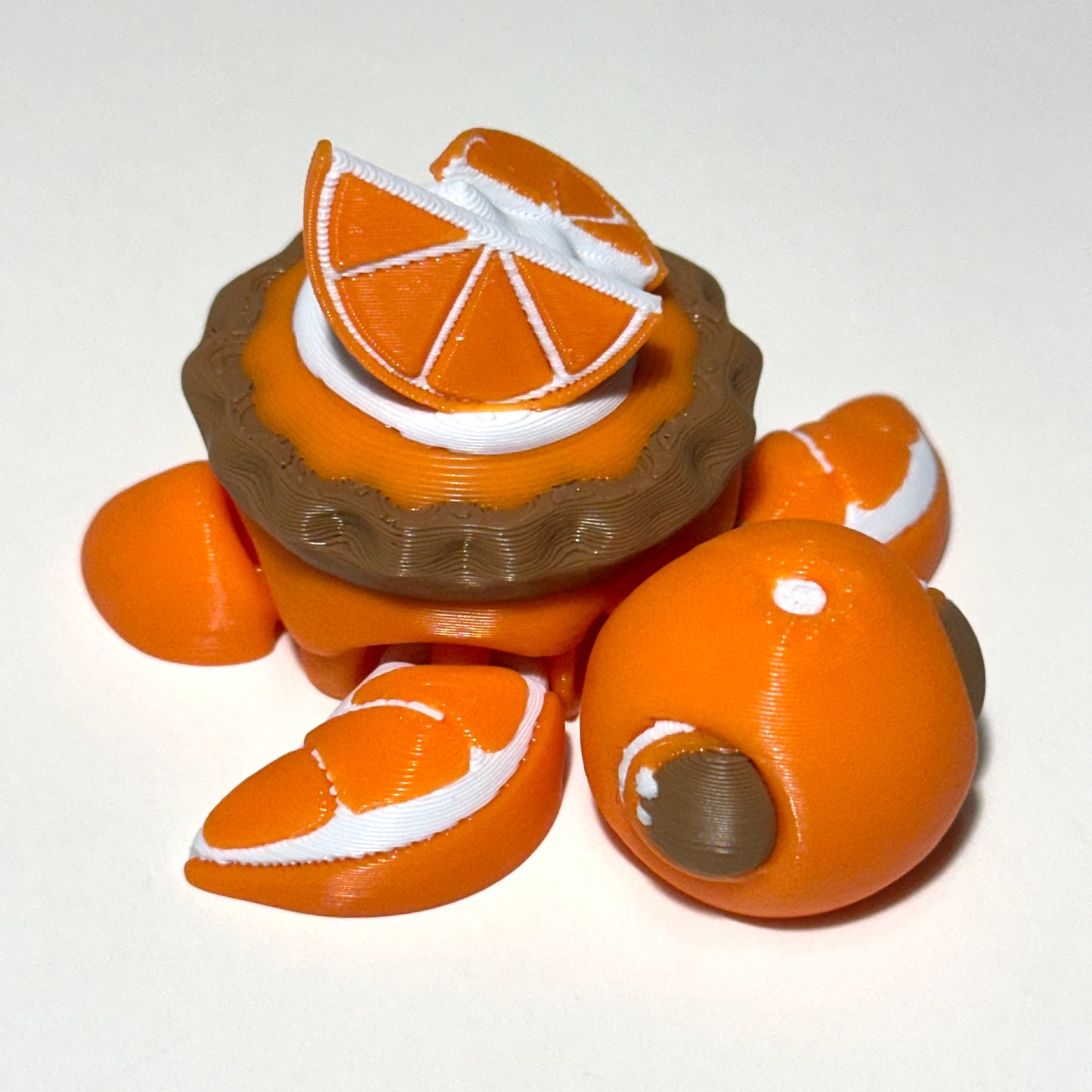 Citrus Pie Turtle - 3D Printed Articulating Figure
