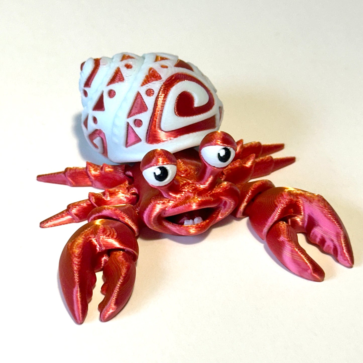 Tattooed Hermit Crab - 3D Printed Articulating Figure