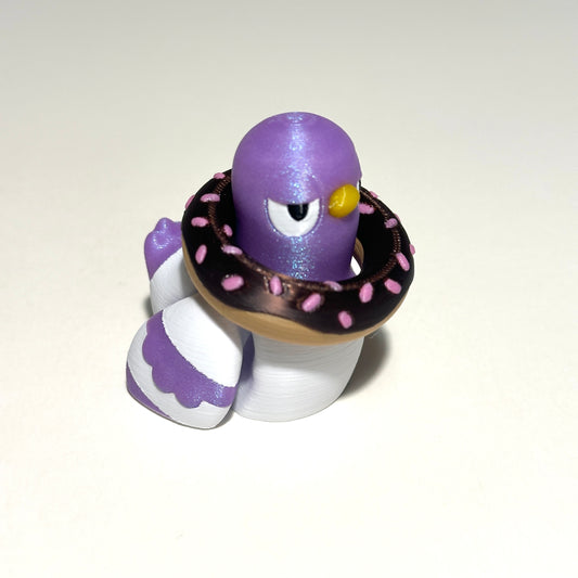 Flexi Pigeon and Donut - 3D Printed Articulating Figure