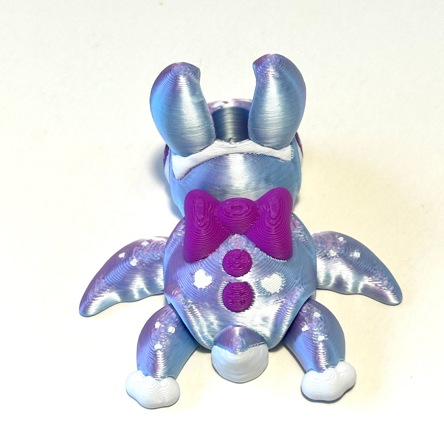 Bunny Turtle Straw Topper - 3D Printed Articulating Figure