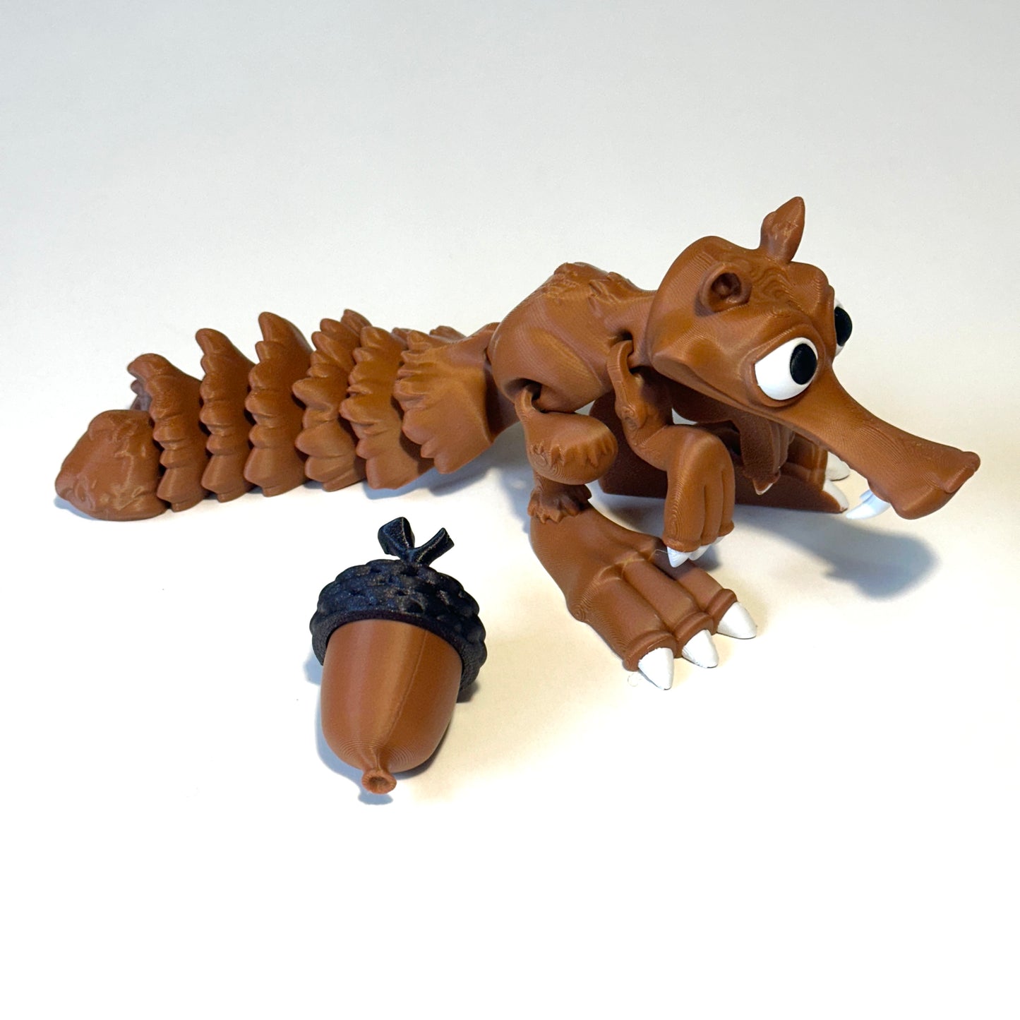 Flexi Sabretooth Squirrel - 3D Printed Articulating Figure