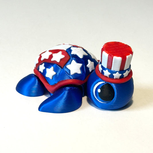 Patriot Turtle - 3D Printed Articulating Figure