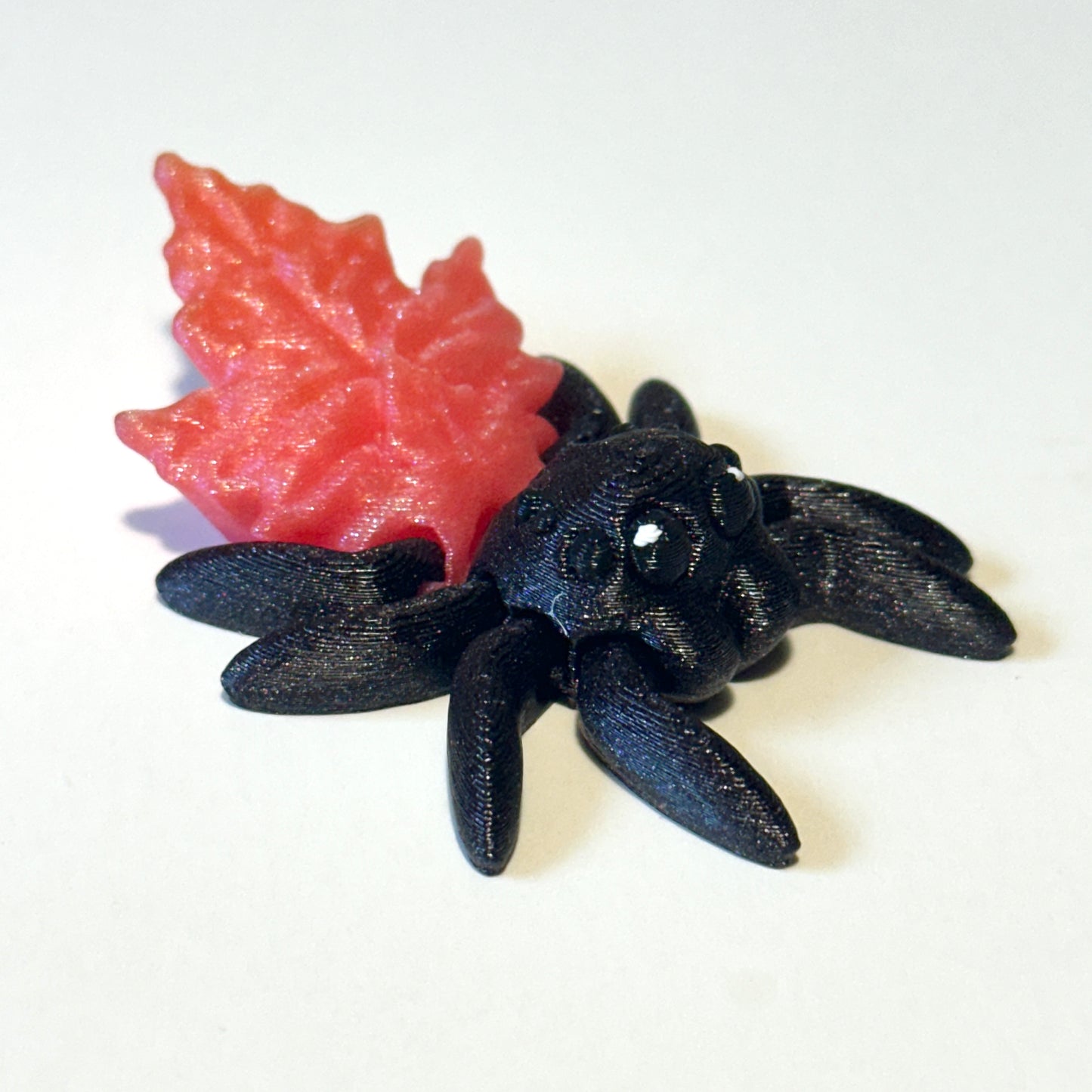 Tiny Autumn Leaf Spider - 3D Printed Articulating Figure