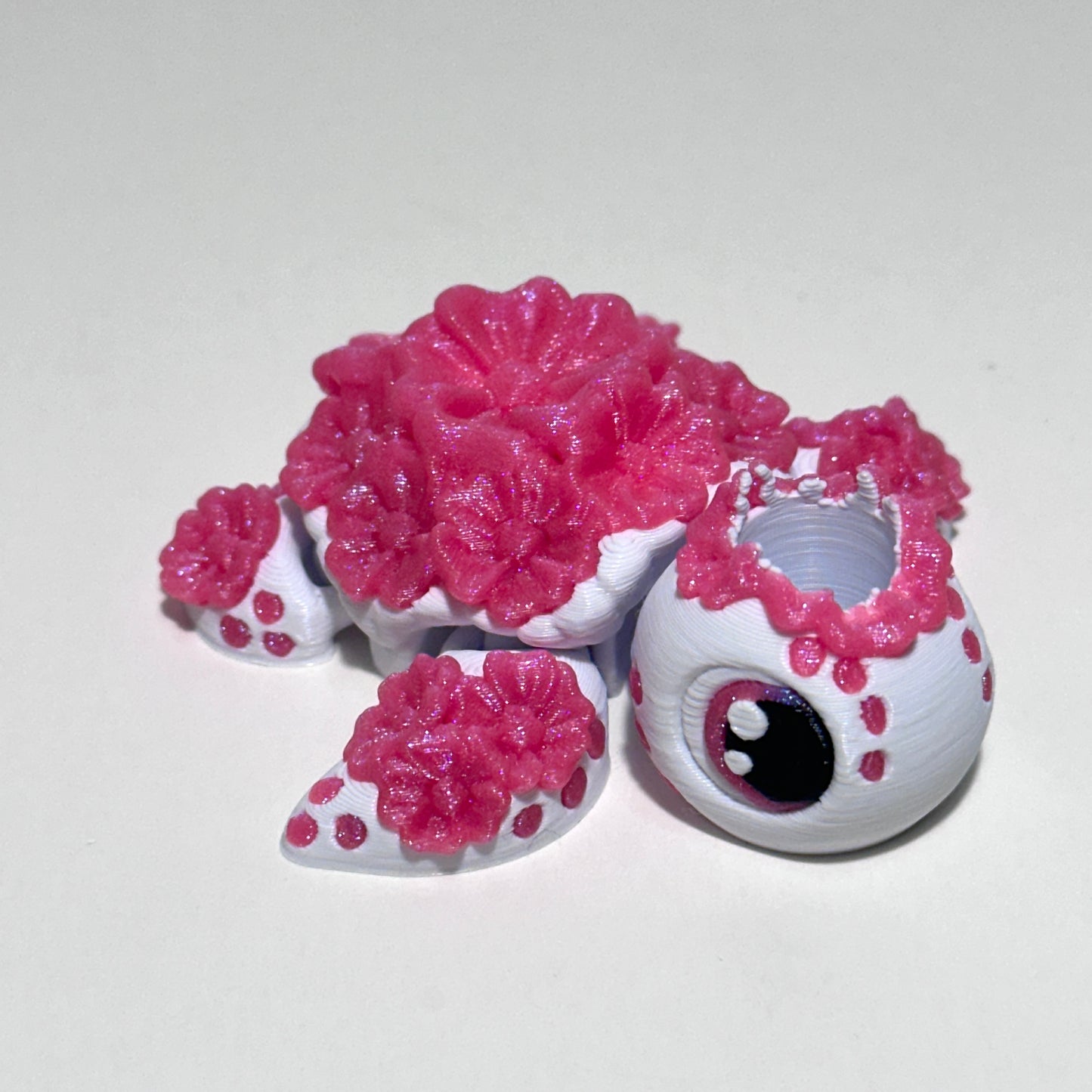 Cherry Blossom Turtle - 3D Printed Articulating Figure