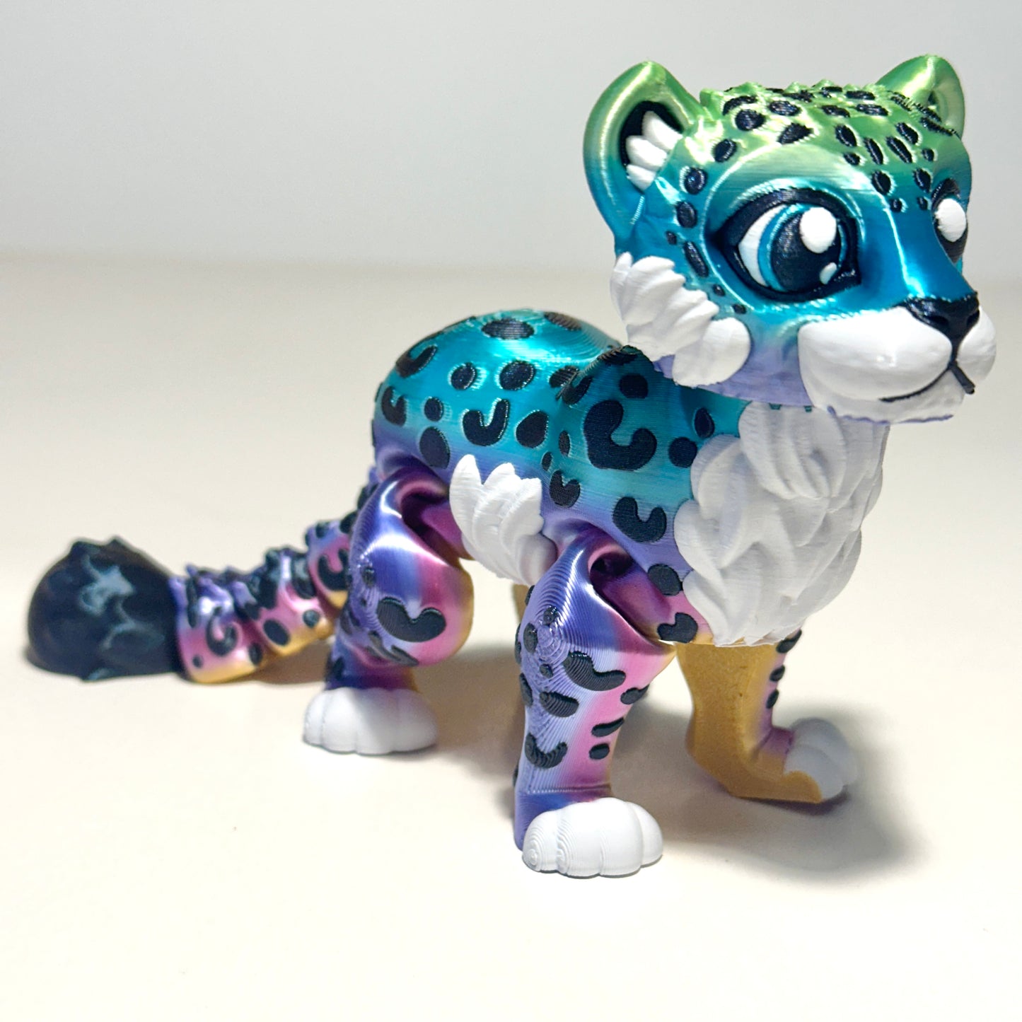 Flexi Snow Leopard - 3D Printed Articulating FIgure