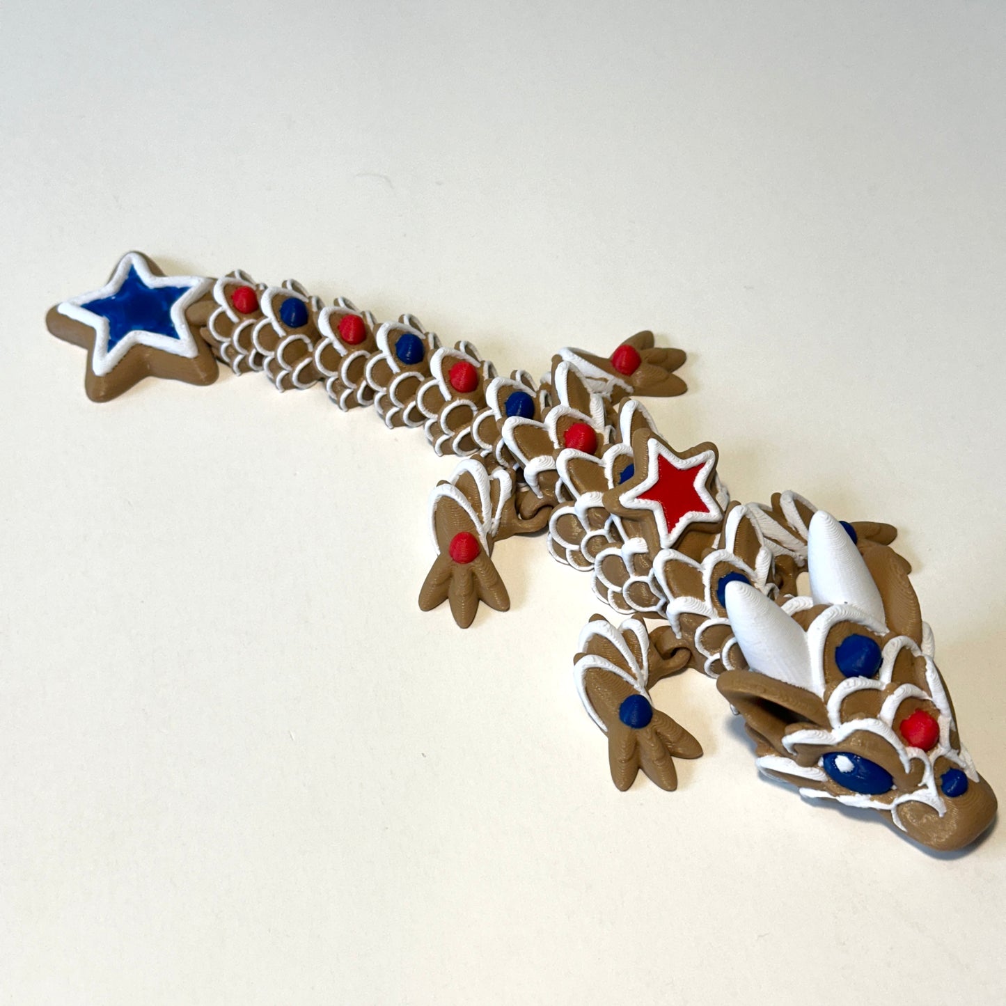 Baby Star Cookie Dragon - 3D Printed Articulating Figure