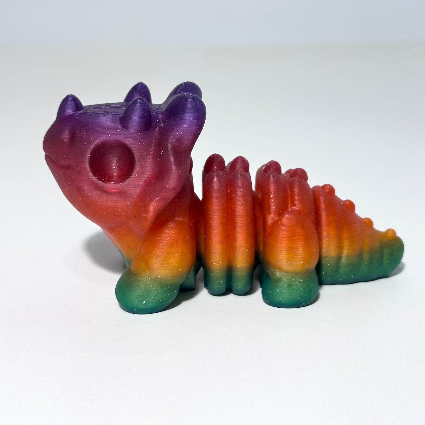 Zou Skeleton Triceratops - 3D Printed Articulating Figure