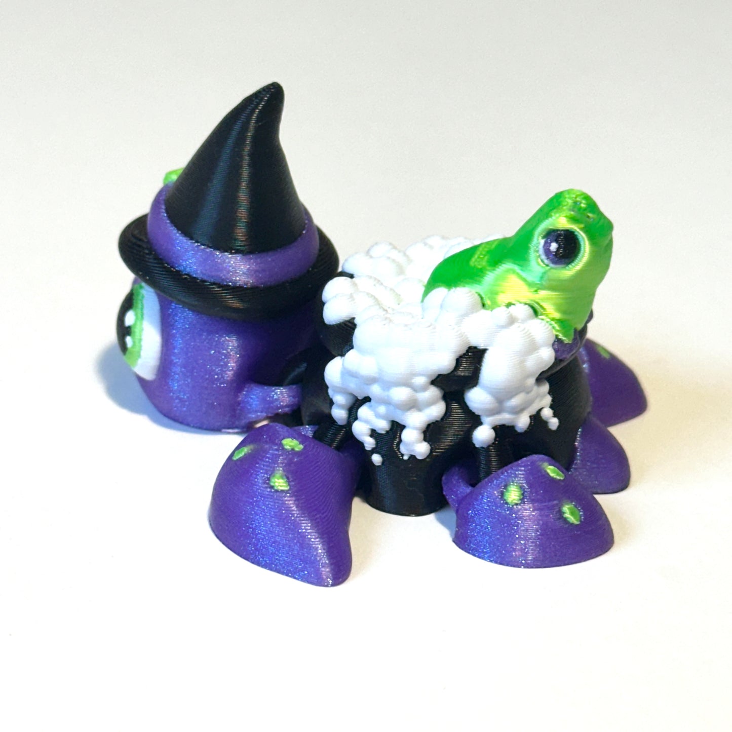 Witch Turtle - 3D Printed Articulating Figure