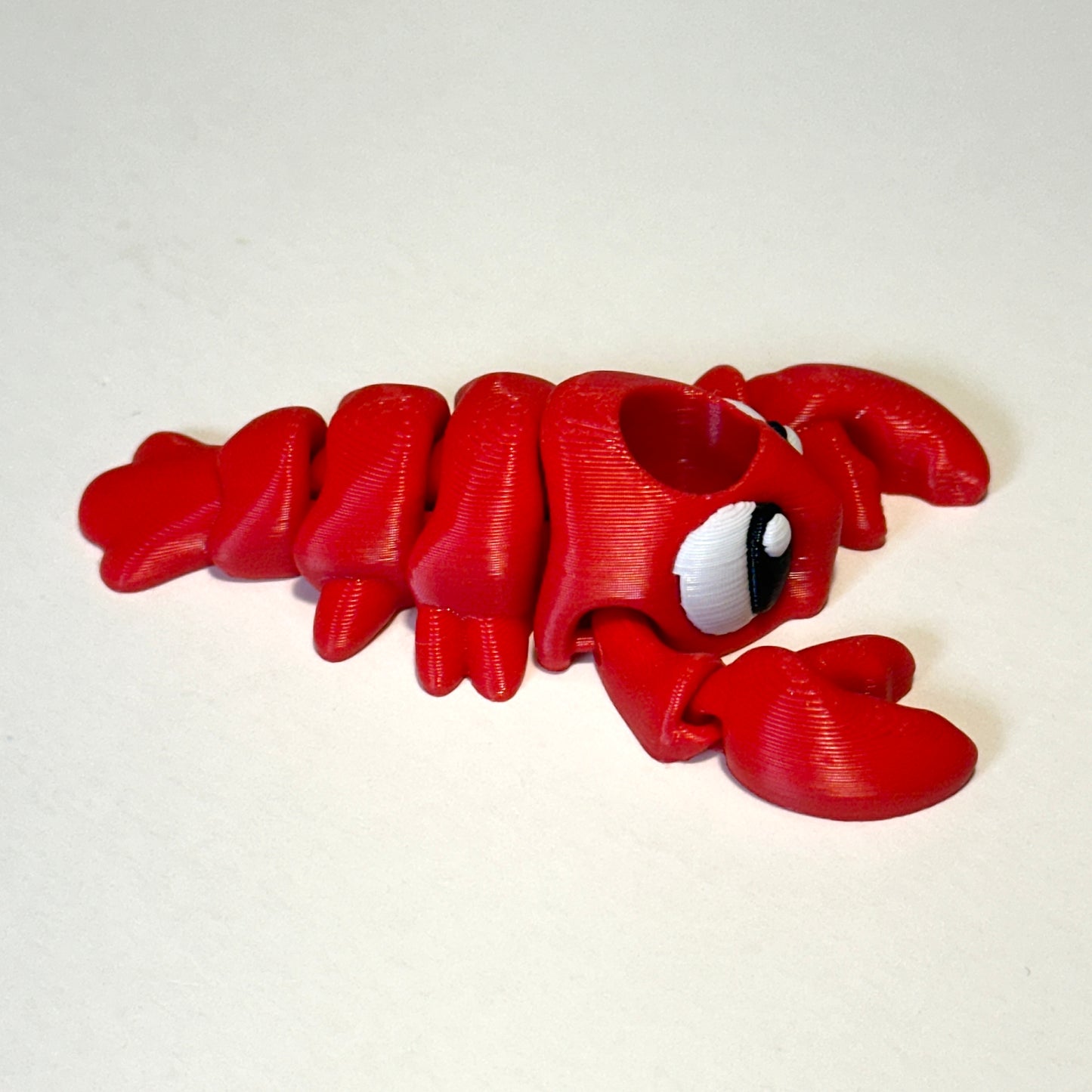 Flexi Lobster Straw Topper - 3D Printed Articulating Figure
