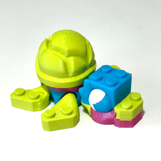 Bricky Turtle - 3D Printed Articulating Figure