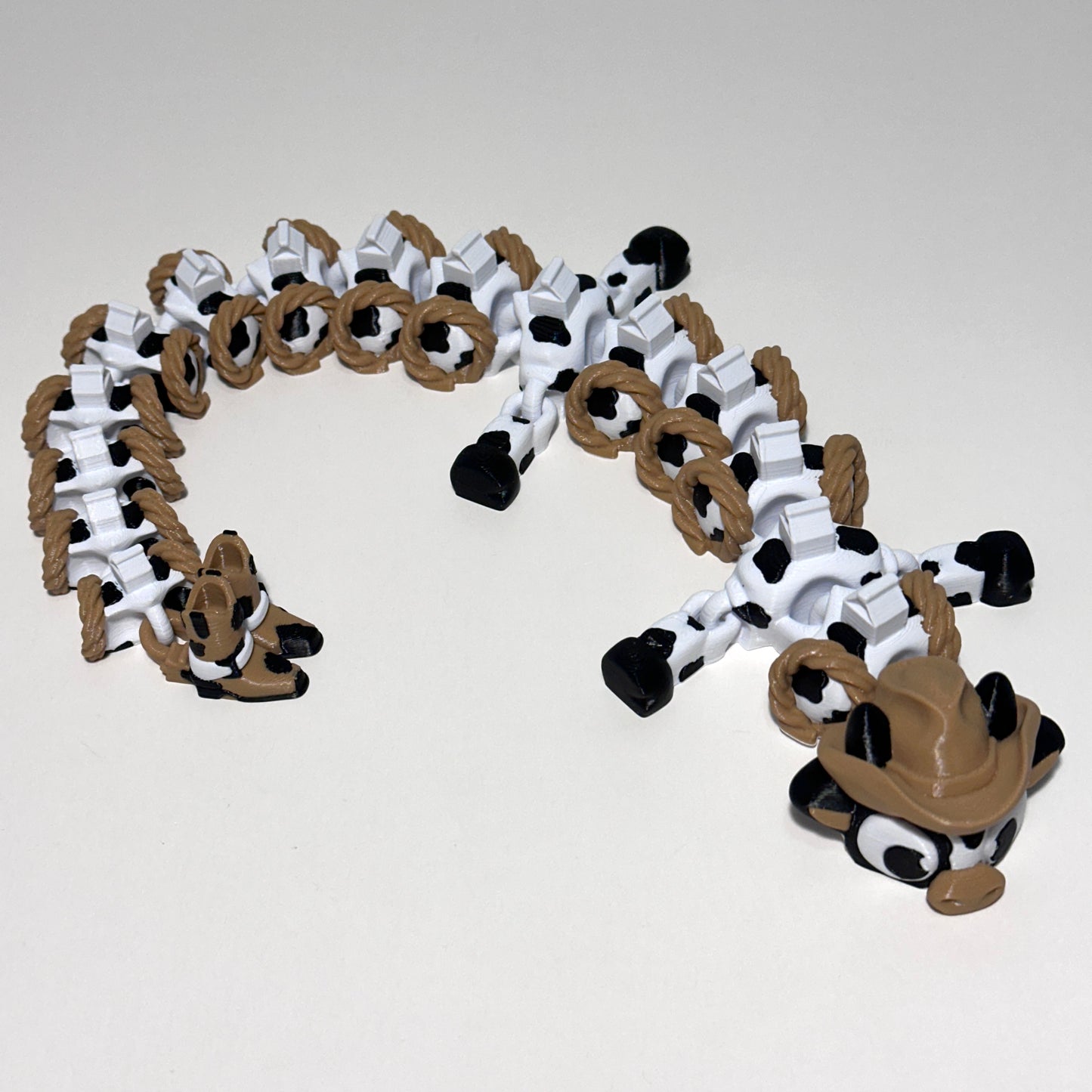 Cowboy Cow Dragon - 3D Printed Articulating Figure