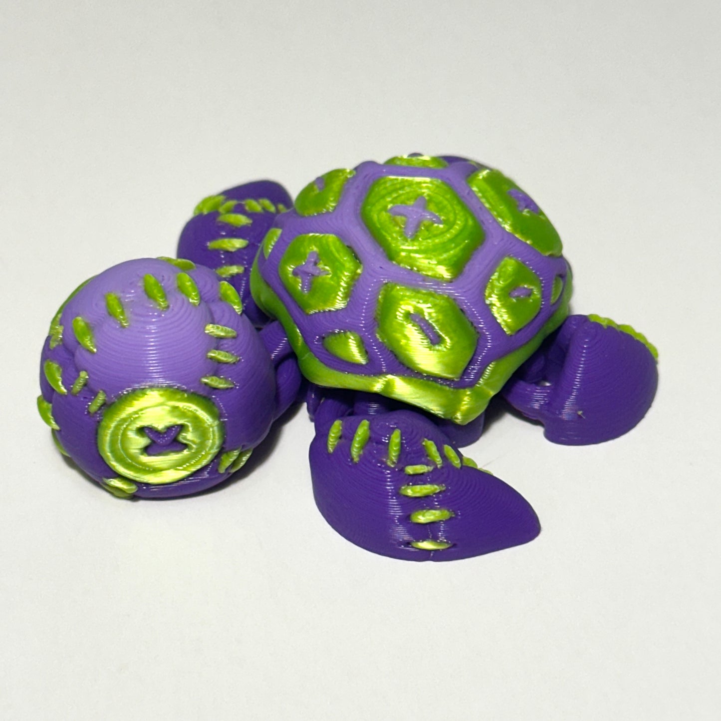 Stitch Turtle - 3D Printed Articulating Figure