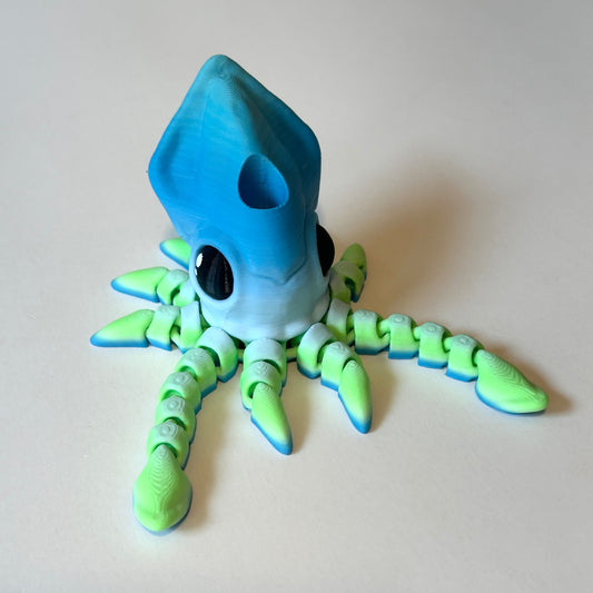 Flexi Squid - 3D Printed Articulating Figure