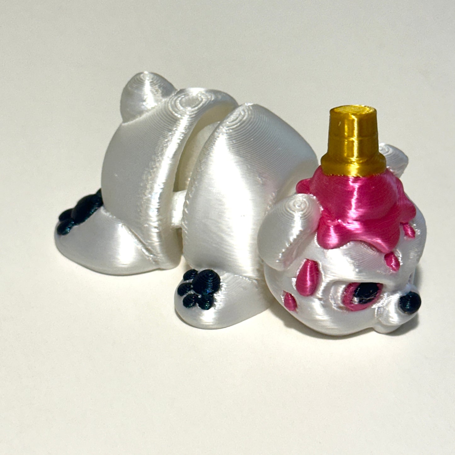 Snowball the Grumpy Polar Bear - 3D Printed Articulating Figure