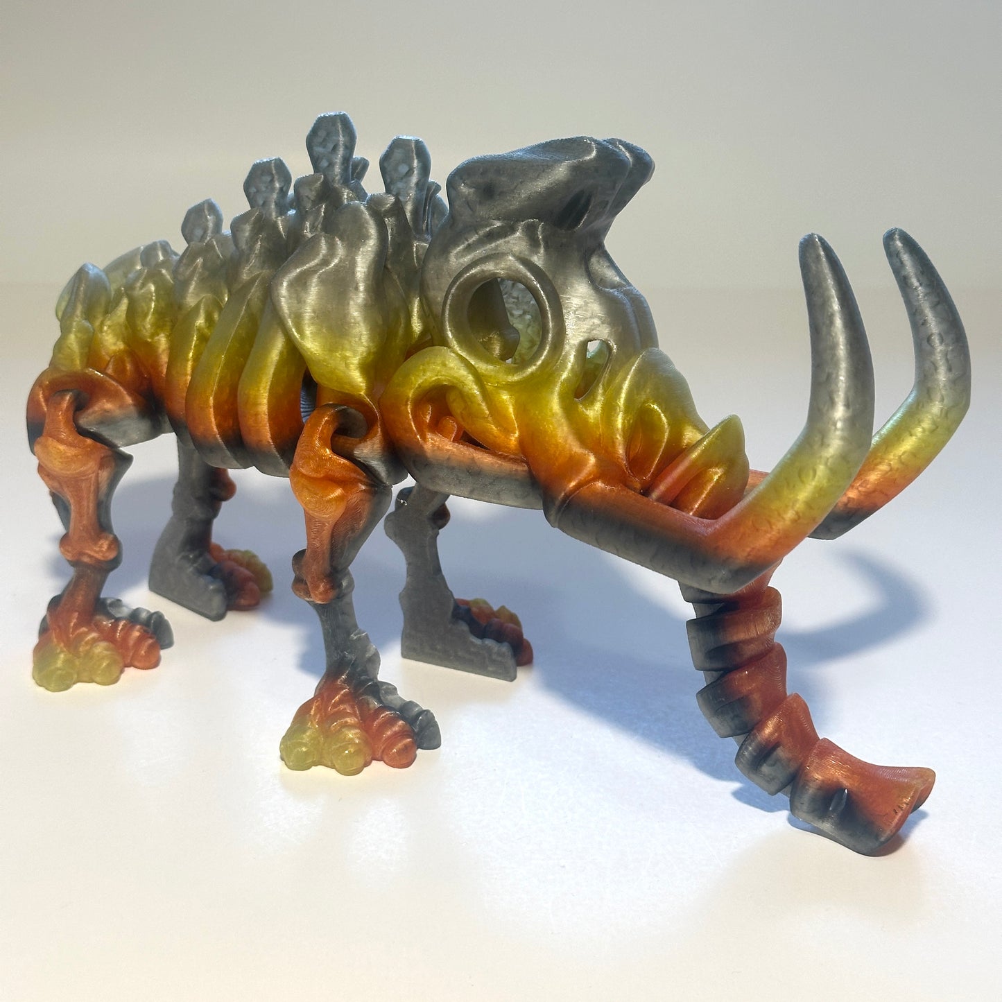Giant Flexi Skeleton Mammoth - 3D Printed Articulating Figure