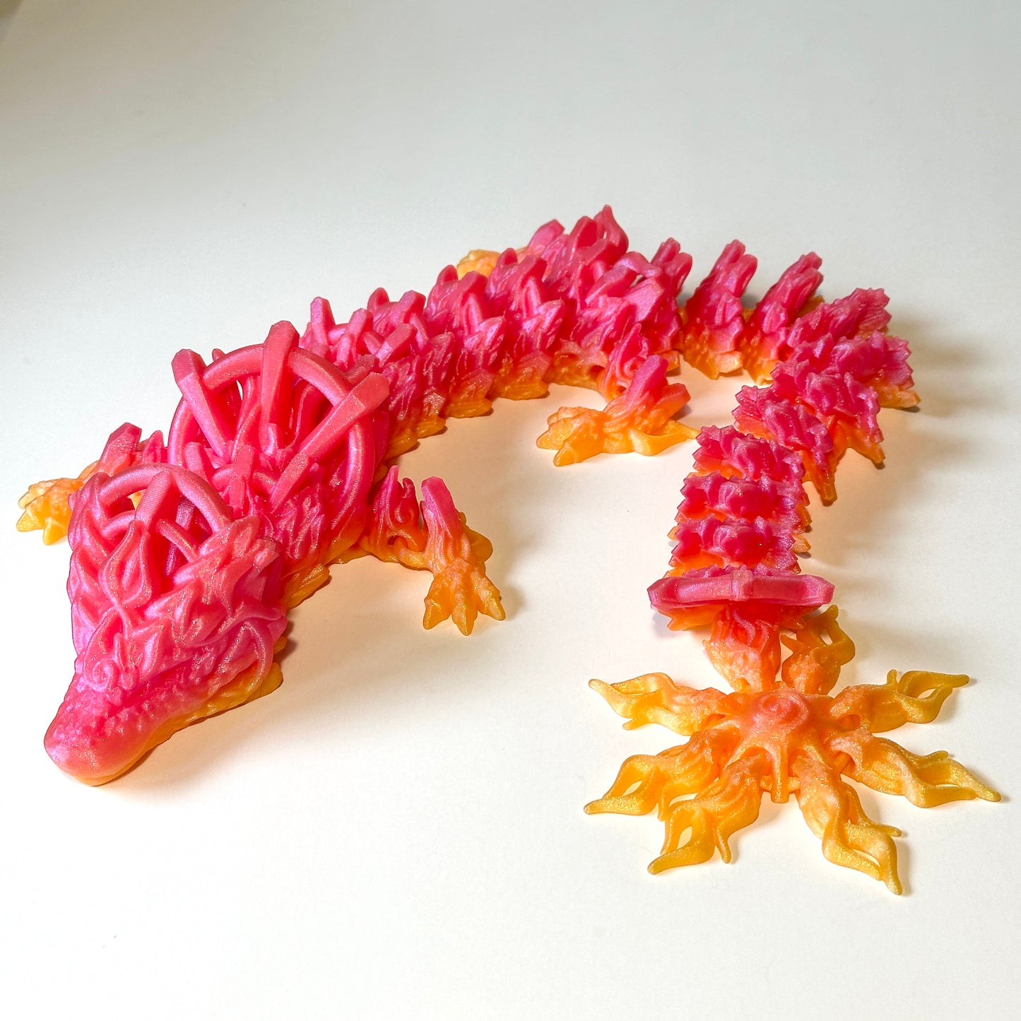 Large Solar Dragon - 3D Printed Articulating Figure