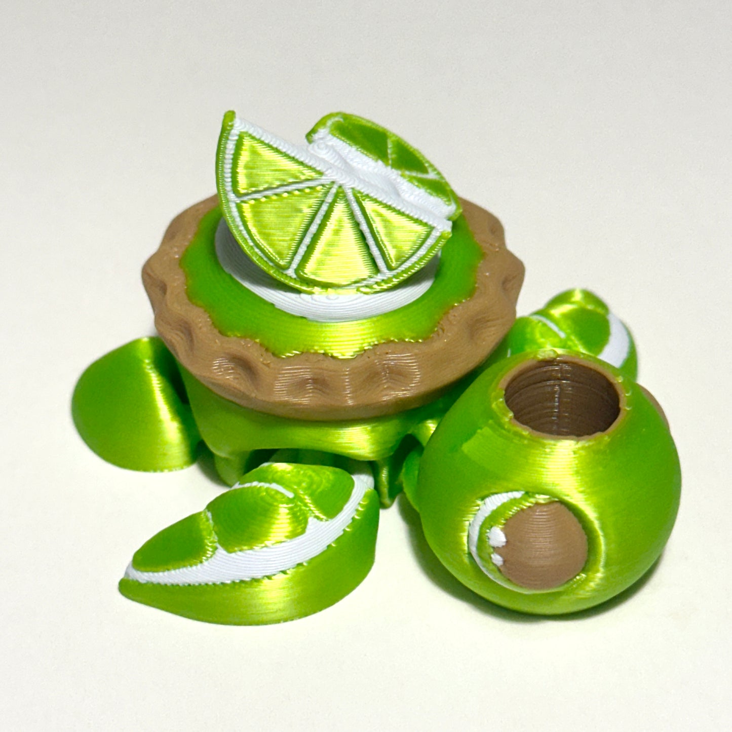 Citrus Pie Turtle - 3D Printed Articulating Figure