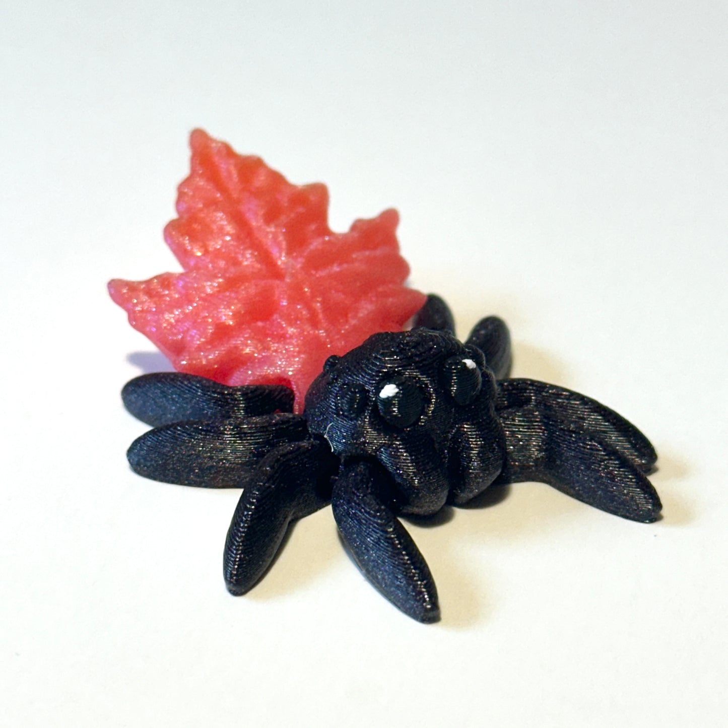 Tiny Autumn Leaf Spider - 3D Printed Articulating Figure