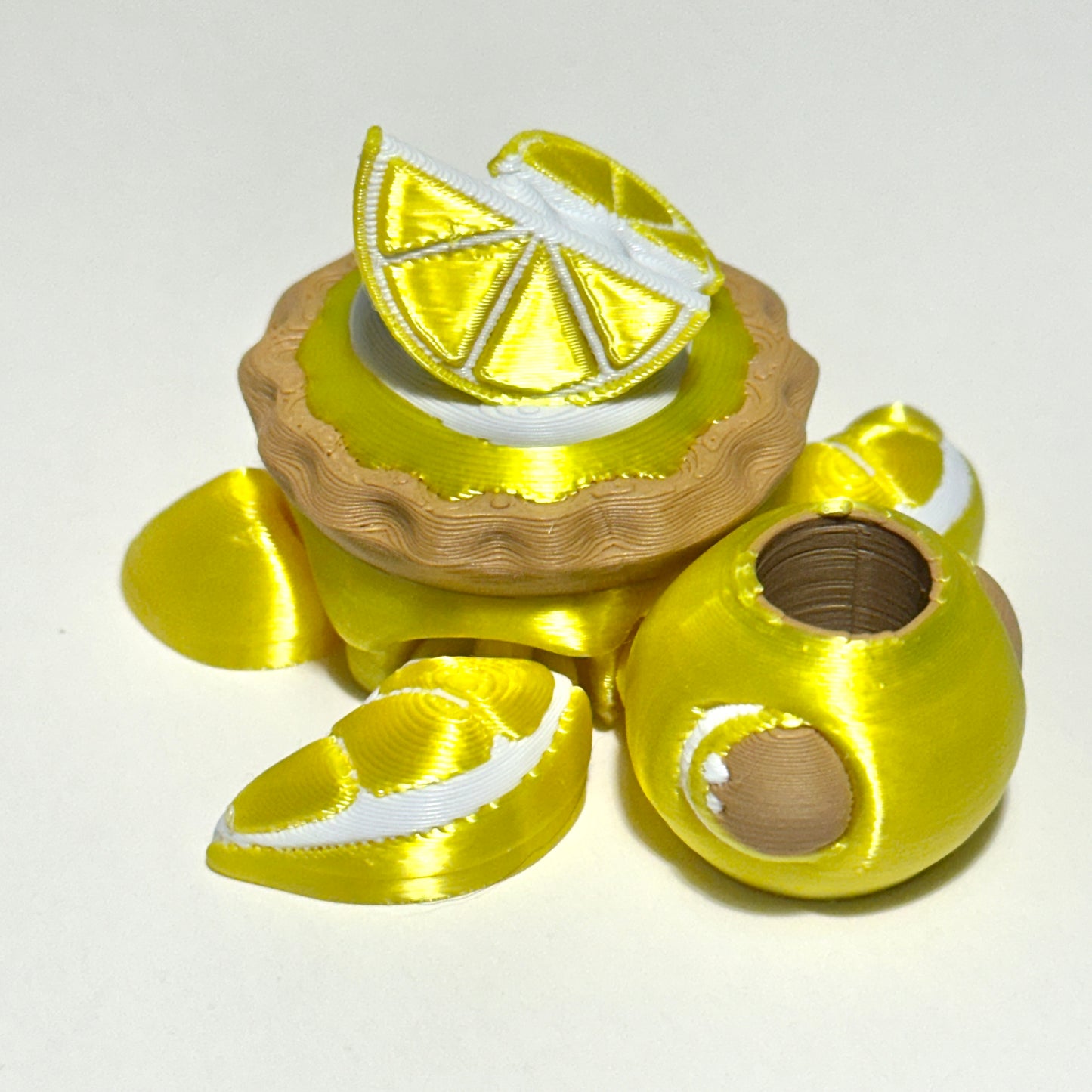 Citrus Pie Turtle - 3D Printed Articulating Figure