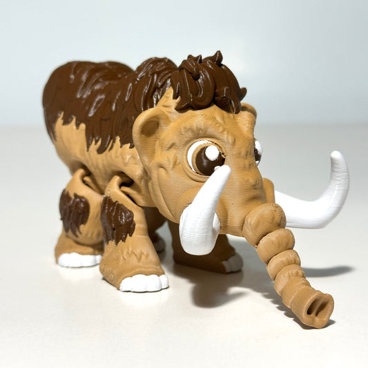 Flexi Mammoth - 3D Printed Articulating Figure