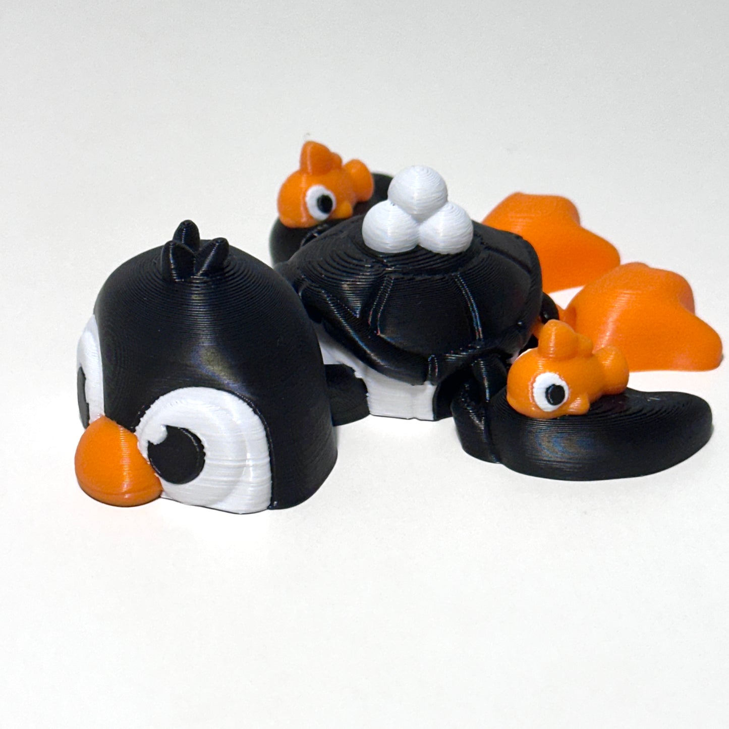 Penguin Turtle - 3D Printed Articulating Figure