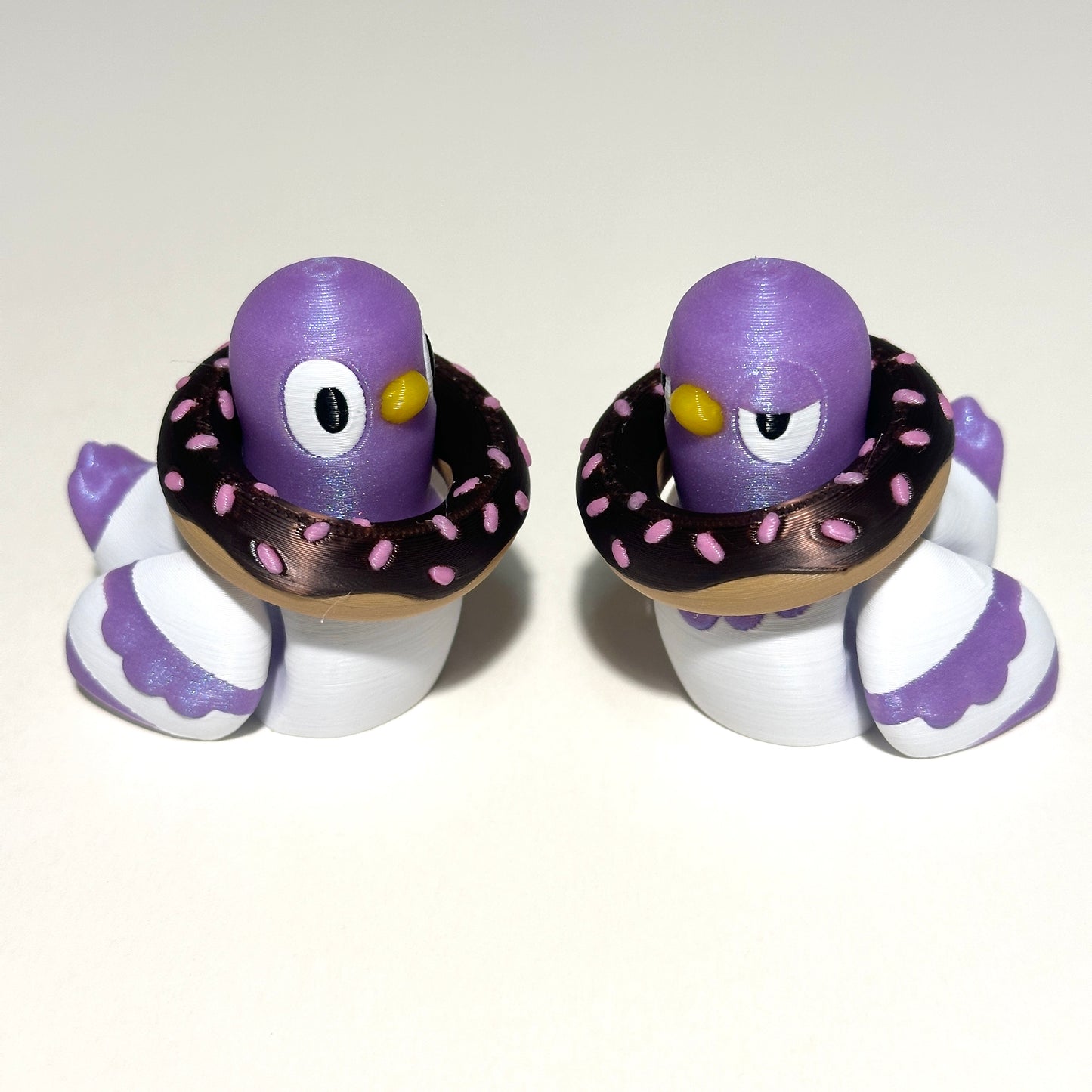 Flexi Pigeon and Donut - 3D Printed Articulating Figure