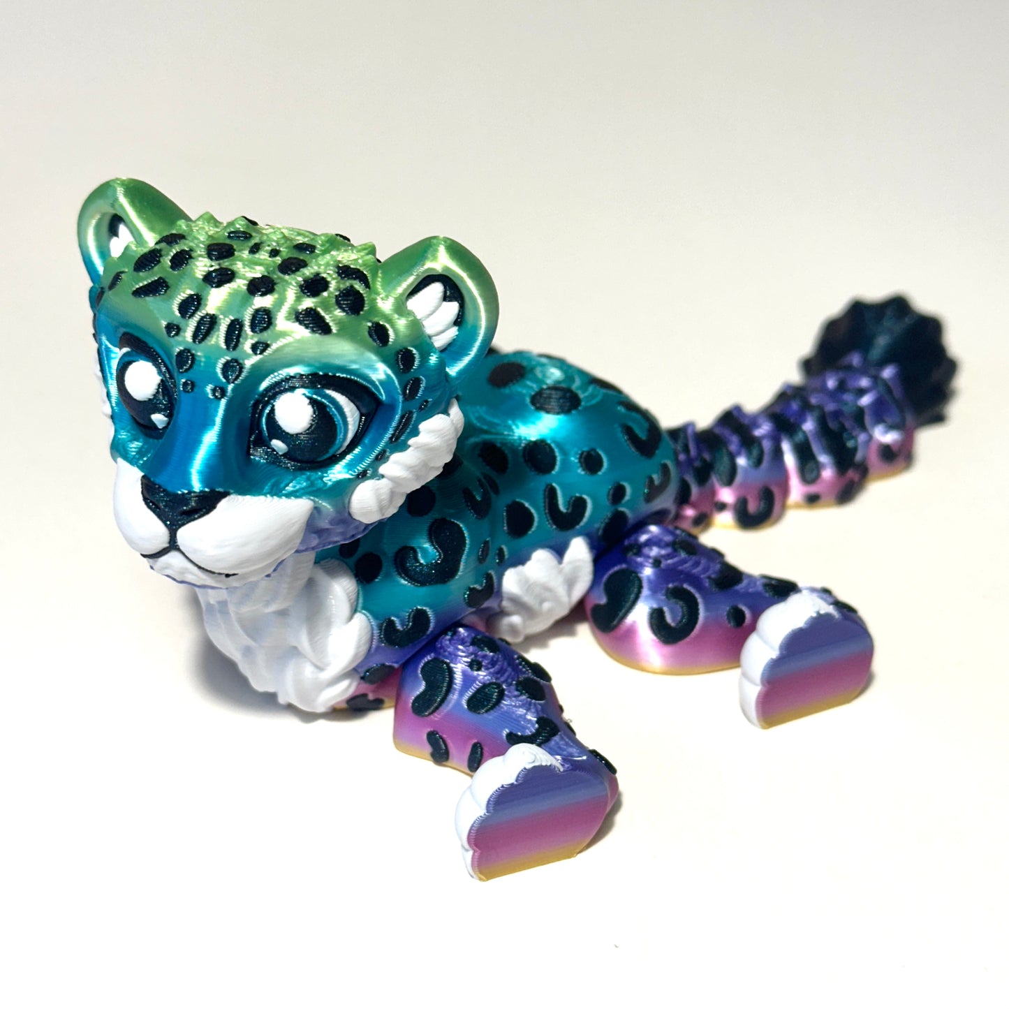 Flexi Snow Leopard - 3D Printed Articulating FIgure