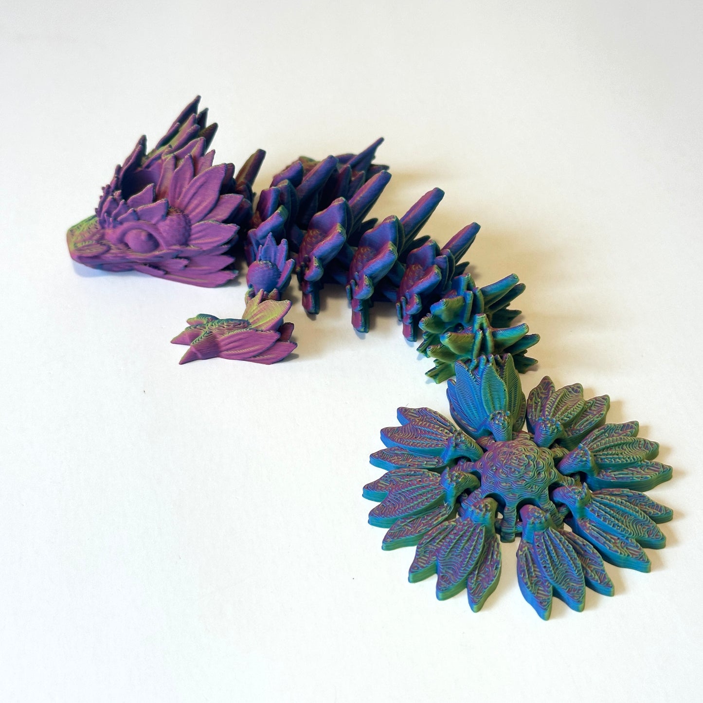 Sunflower Tadling Straw Topper - 3D Printed Articulating Figure