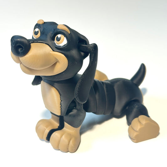 Flexi Dachshund - 3D Printed Articulating Figure