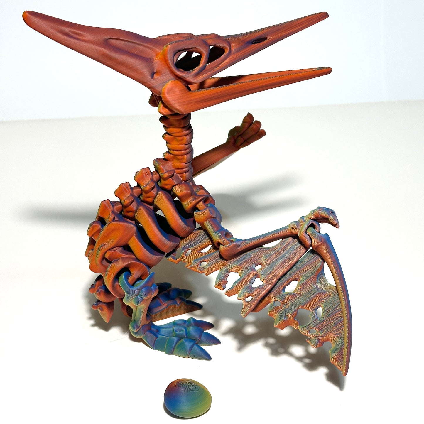 Giant Skeleton Pteranodon - 3D Printed Articulating Figure